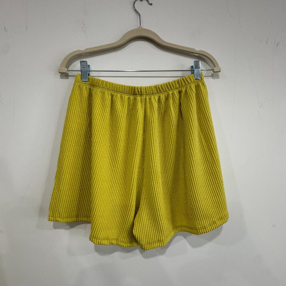 Lime/Yellow Ribbed Short SET NEW, Size M - Picture 9 of 14